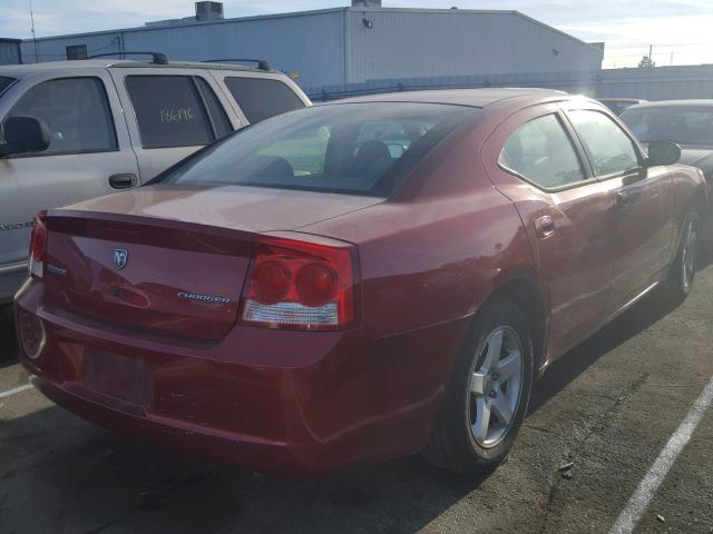 2B3CA4CD5AH175620 - 2010 DODGE CHARGER RED photo 4