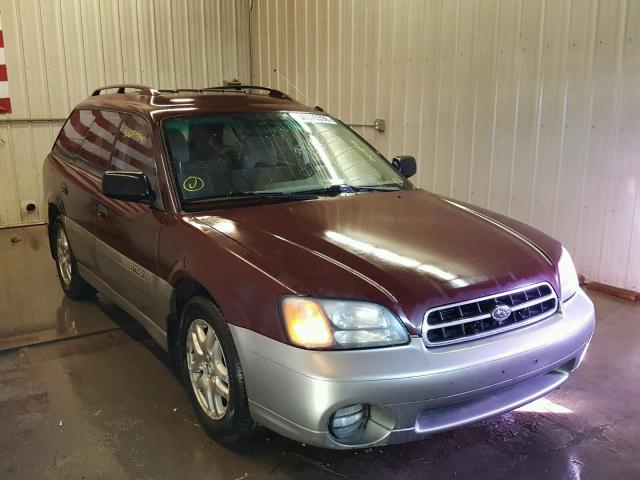 4S3BH675X17674333 - 2001 SUBARU LEGACY OUT MAROON photo 1