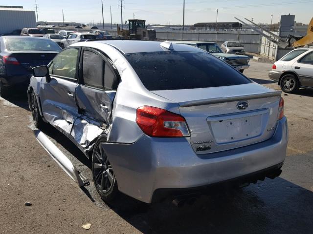 JF1VA1D67F8809891 - 2015 SUBARU WRX PREMIU SILVER photo 3