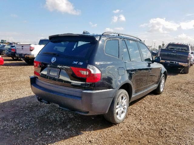 WBXPA73414WB28596 - 2004 BMW X3 2.5I BLACK photo 4