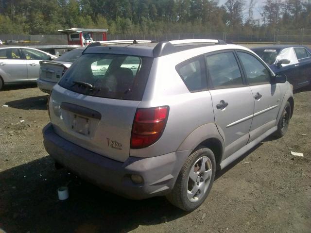 5Y2SL65887Z436697 - 2007 PONTIAC VIBE SILVER photo 4