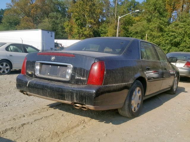 1G6KD54Y71U276974 - 2001 CADILLAC DEVILLE BLACK photo 4