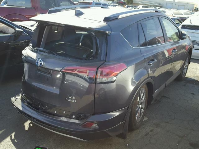 JTMRJREV4JD157232 - 2018 TOYOTA RAV4 HV LE BLACK photo 4