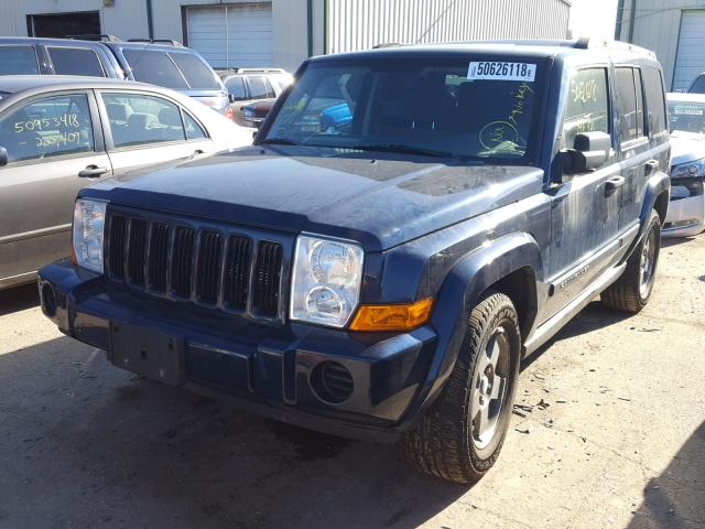 1J8HG48NX6C143513 - 2006 JEEP COMMANDER BLUE photo 2