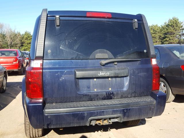 1J8HG48NX6C143513 - 2006 JEEP COMMANDER BLUE photo 9