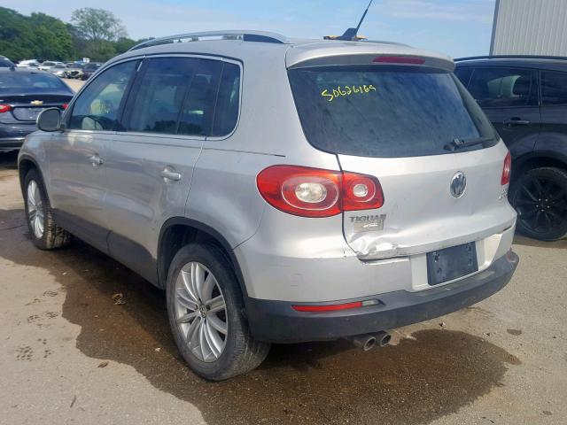 WVGBV75N59W510597 - 2009 VOLKSWAGEN TIGUAN SE SILVER photo 3