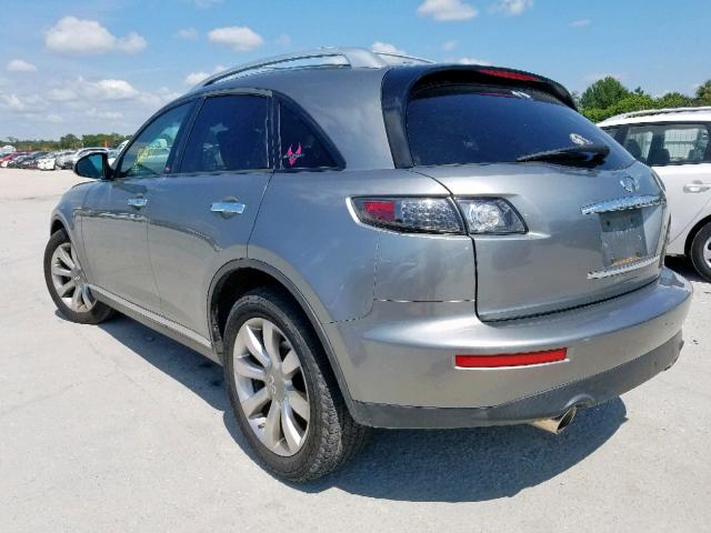 JNRAS08W76X204186 - 2006 INFINITI FX35 GRAY photo 3