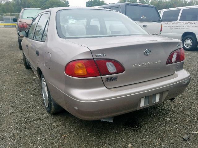 2T1BR18EXYC278247 - 2000 TOYOTA COROLLA VE GRAY photo 3