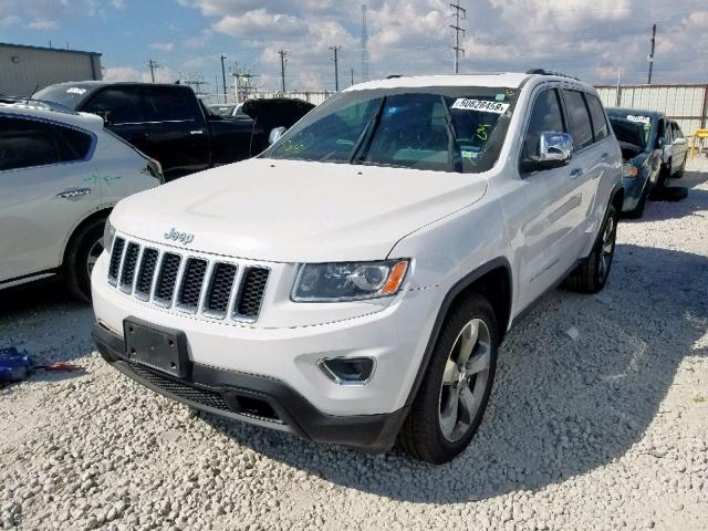 1C4RJEBM6EC560225 - 2014 JEEP GRAND CHER WHITE photo 2