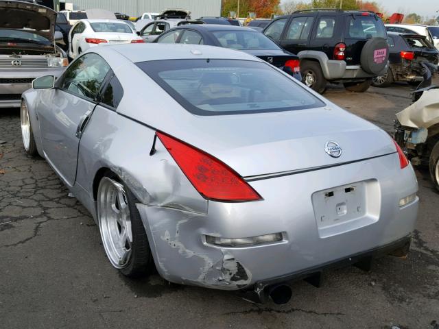 JN1AZ34E46M351239 - 2006 NISSAN 350Z COUPE SILVER photo 3