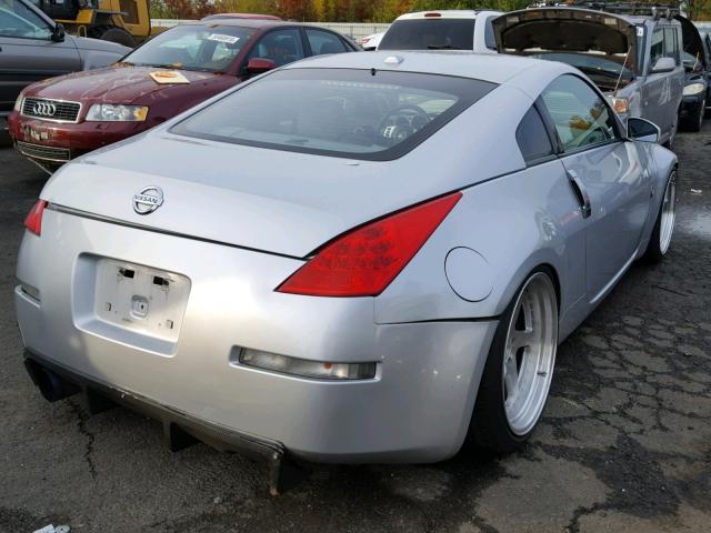 JN1AZ34E46M351239 - 2006 NISSAN 350Z COUPE SILVER photo 4