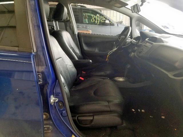 JHMGE88419S041825 - 2009 HONDA FIT SPORT BLUE photo 5