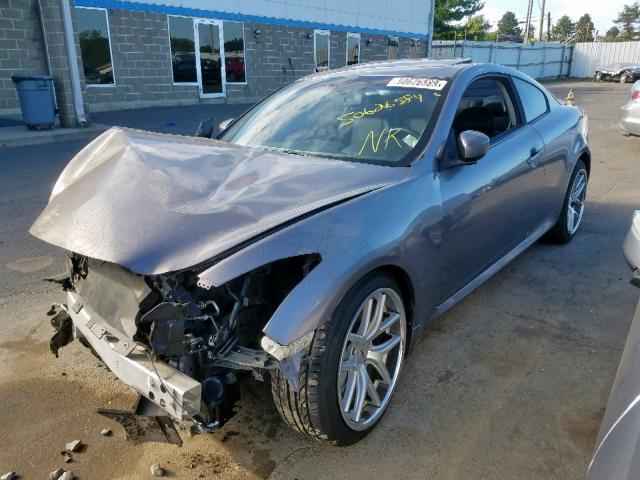 JNKCV64E38M128467 - 2008 INFINITI G37 BASE GRAY photo 2