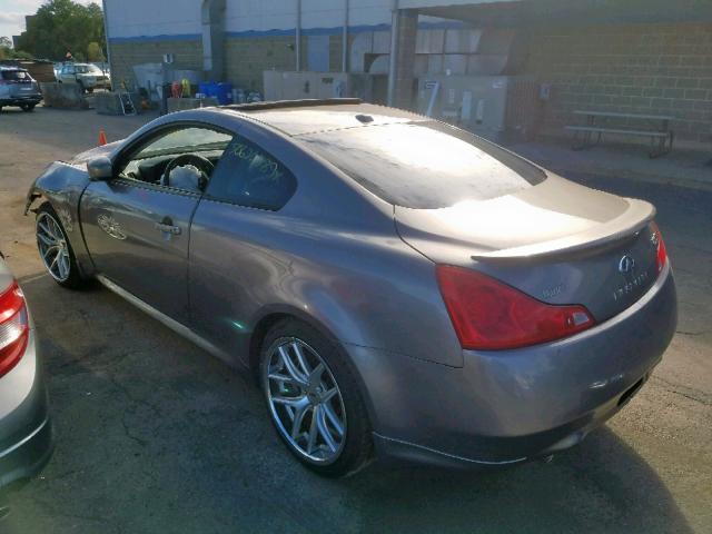 JNKCV64E38M128467 - 2008 INFINITI G37 BASE GRAY photo 3