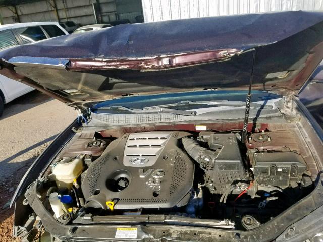 5NPEU46F16H095905 - 2006 HYUNDAI SONATA GLS PURPLE photo 7