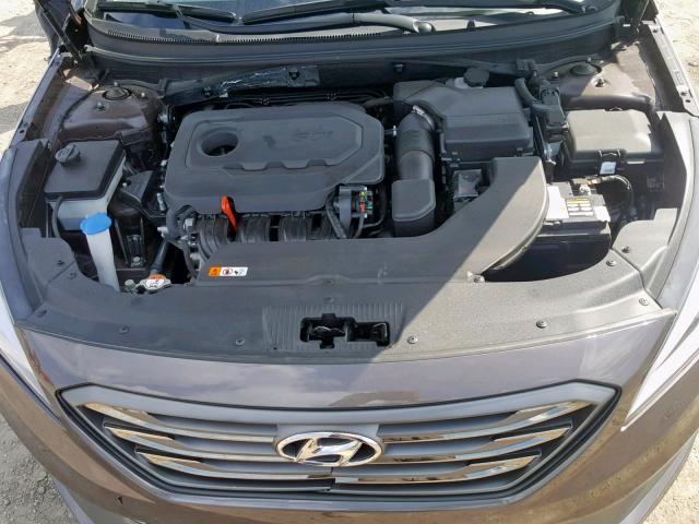 5NPE34AF9GH313861 - 2016 HYUNDAI SONATA SPO BROWN photo 7