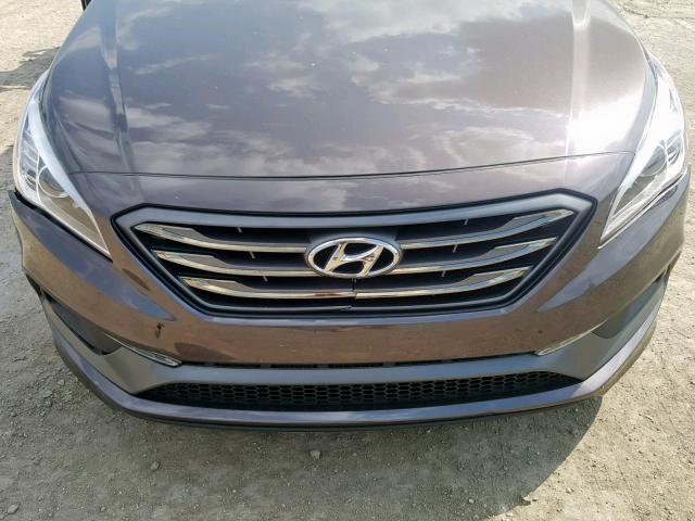 5NPE34AF9GH313861 - 2016 HYUNDAI SONATA SPO BROWN photo 9