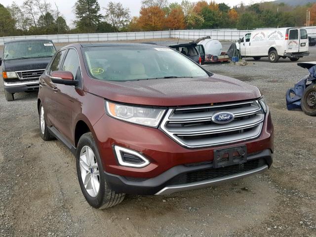 2FMPK4J82GBC33659 - 2016 FORD EDGE SEL BROWN photo 1