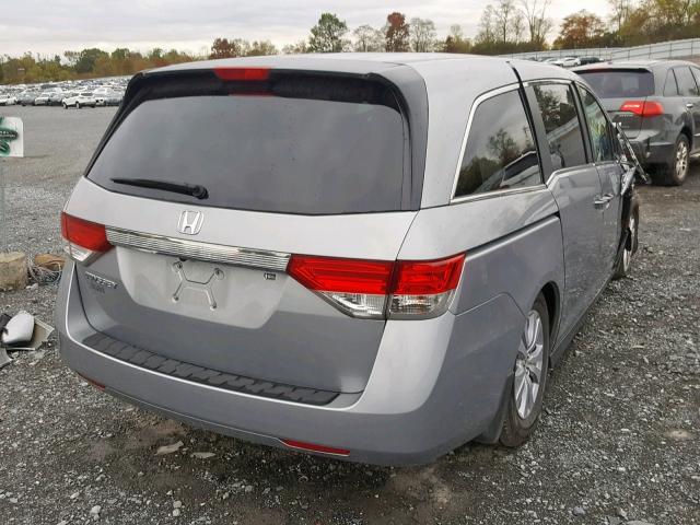 5FNRL5H48HB001980 - 2017 HONDA ODYSSEY EX GRAY photo 4