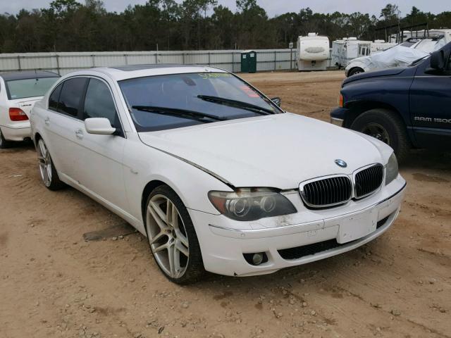 WBAHN83507DT73792 - 2007 BMW 750 WHITE photo 1