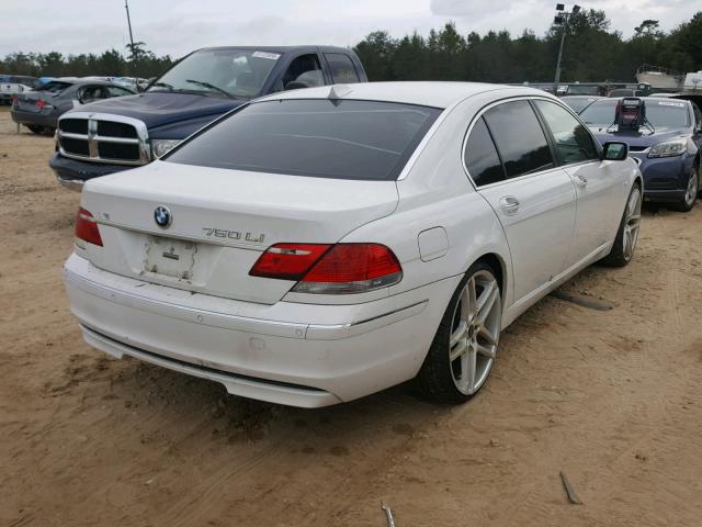 WBAHN83507DT73792 - 2007 BMW 750 WHITE photo 4