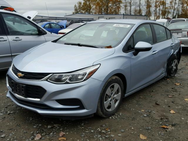 1G1BC5SM8H7226408 - 2017 CHEVROLET CRUZE LS BLUE photo 2