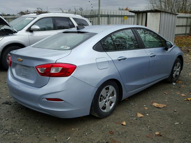 1G1BC5SM8H7226408 - 2017 CHEVROLET CRUZE LS BLUE photo 4