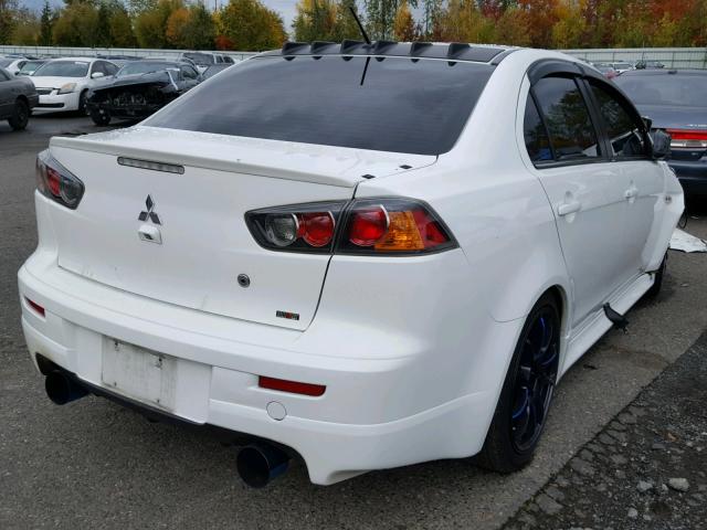 JA32V6FV3DU006940 - 2013 MITSUBISHI LANCER RAL WHITE photo 4