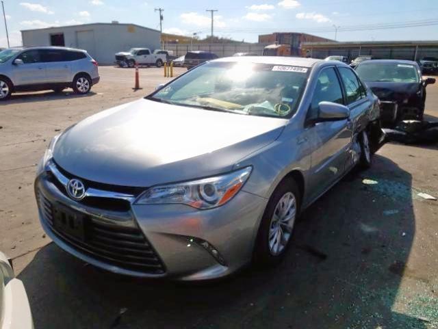 4T1BD1FKXHU201478 - 2017 TOYOTA CAMRY HYBR GRAY photo 2