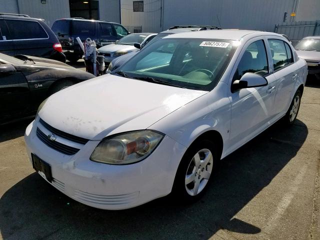 1G1AL58F187156013 - 2008 CHEVROLET COBALT LT WHITE photo 2