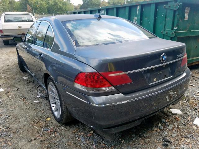 WBAHL83586DT04594 - 2006 BMW 750 I GRAY photo 3