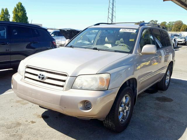 JTEEP21A650119579 - 2005 TOYOTA HIGHLANDER BEIGE photo 2