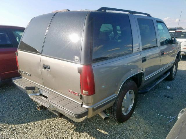 1GKEK13R3XJ797563 - 1999 GMC YUKON TAN photo 4