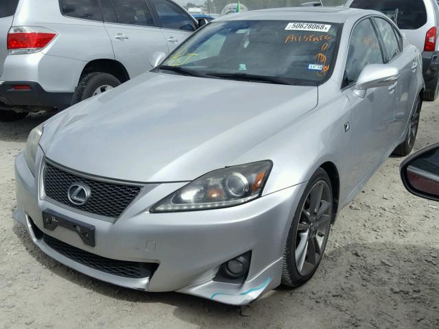 JTHBF5C20C5166252 - 2012 LEXUS IS 250 GRAY photo 2