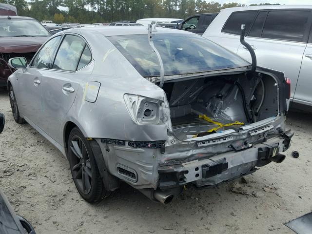 JTHBF5C20C5166252 - 2012 LEXUS IS 250 GRAY photo 3