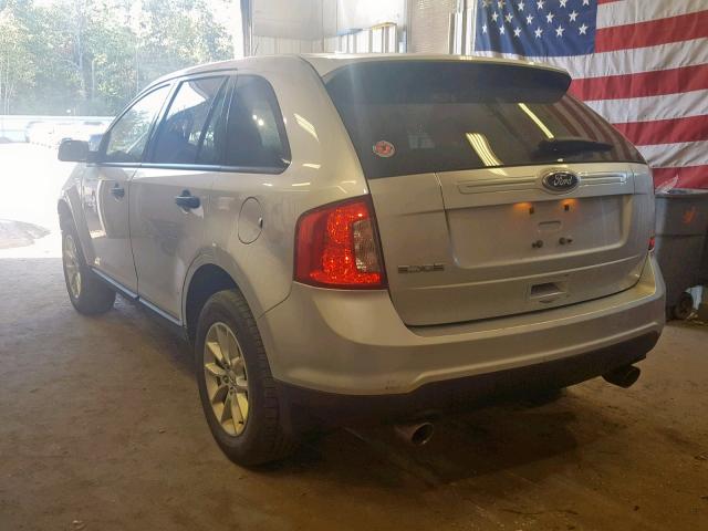 2FMDK3GC2DBB75556 - 2013 FORD EDGE SE SILVER photo 3