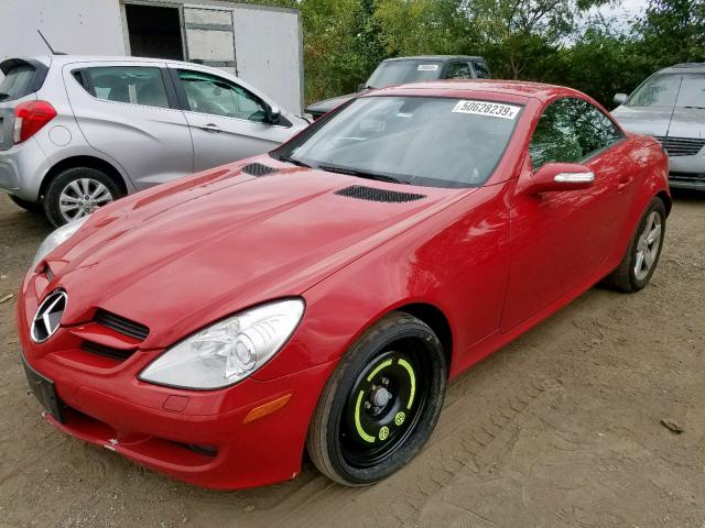 WDBWK54F86F106846 - 2006 MERCEDES-BENZ SLK 280 RED photo 2