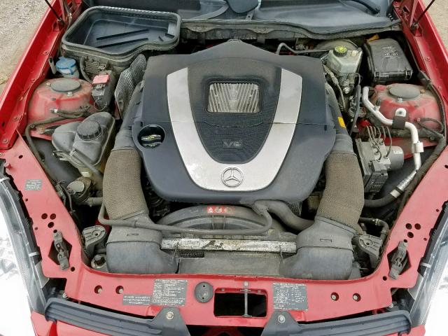 WDBWK54F86F106846 - 2006 MERCEDES-BENZ SLK 280 RED photo 7