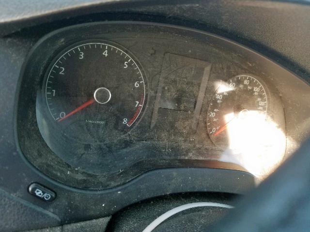 3VW2K7AJ3EM380519 - 2014 VOLKSWAGEN JETTA BASE ლურჯი ფოტო 8