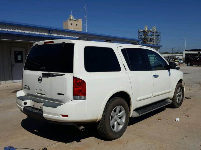 5N1BA0NDXCN600674 - 2012 NISSAN ARMADA SV WHITE photo 4