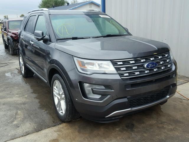 1FM5K8F81HGA54899 - 2017 FORD EXPLORER L CHARCOAL photo 1