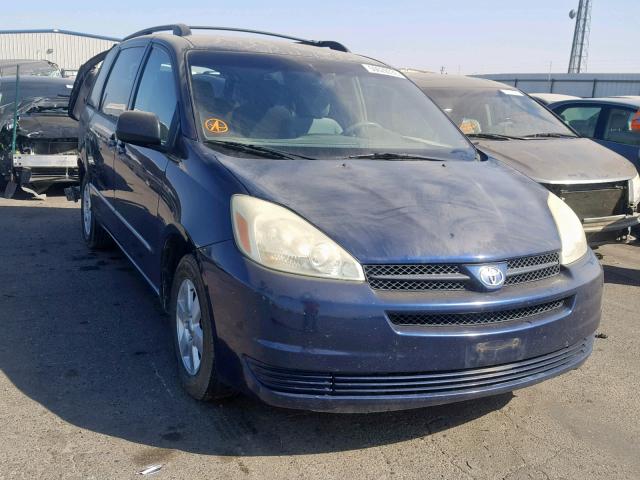 5TDZA23C84S147238 - 2004 TOYOTA SIENNA BLUE photo 1