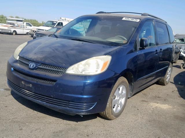 5TDZA23C84S147238 - 2004 TOYOTA SIENNA BLUE photo 2