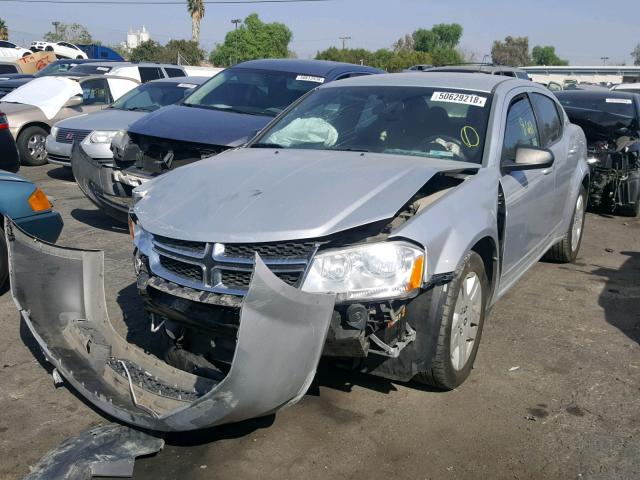 1B3BD4FB3BN528667 - 2011 DODGE AVENGER EX SILVER photo 2