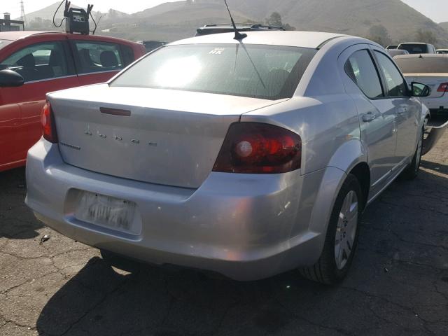 1B3BD4FB3BN528667 - 2011 DODGE AVENGER EX SILVER photo 4