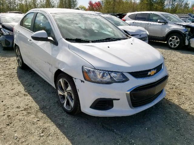 1G1JF5SB3J4107660 - 2018 CHEVROLET SONIC PREM WHITE photo 1