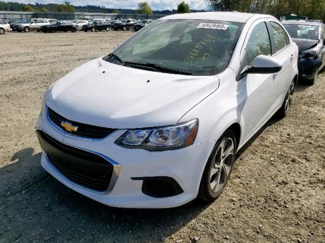 1G1JF5SB3J4107660 - 2018 CHEVROLET SONIC PREM WHITE photo 2