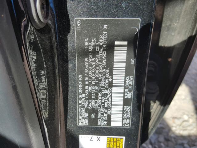 JTLKT334564052536 - 2006 TOYOTA SCION XB Қара фото 10