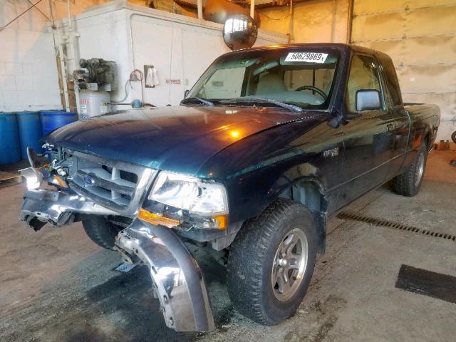 1FTYR14C2WPA73227 - 1998 FORD RANGER SUP GREEN photo 2