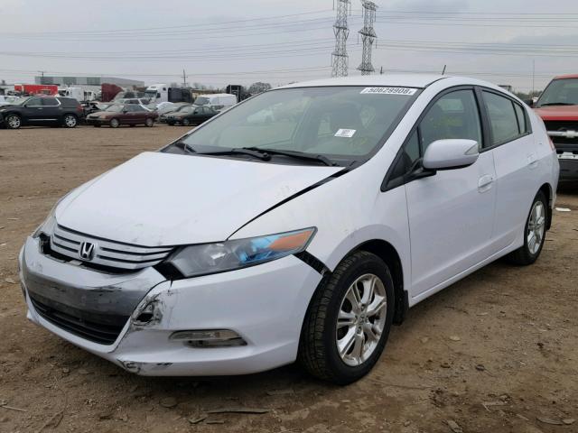 JHMZE2H70AS012921 - 2010 HONDA INSIGHT WHITE photo 2